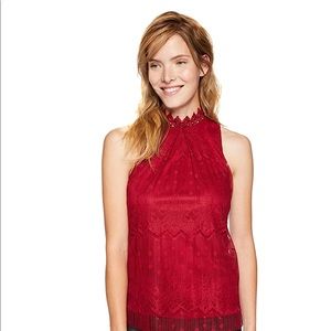 A.BYER LACE HIGH NECK BLOUSE